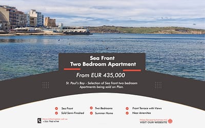 St. Paul’s Bay – Selection of Sea Front Apartments – From € 435,000